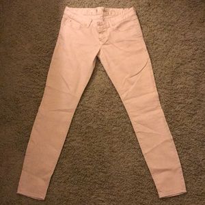Express Pale Pink Jean Leggings Size 6